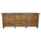 Antique French Oak Rustic Bank of Drawers or Shop Counter, 1900 1