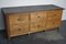 Antique French Oak Rustic Bank of Drawers or Shop Counter, 1900 7