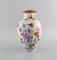 Hand-Painted Porcelain Herend Vase with Flowers and Branches 2