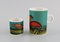 Dutch Cobra Coffee Cup, Plate and Egg Cup by Corneille, 1980s, Set of 3 2