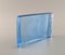 Hellblaue Teller aus Kunstglas von Per Lütken für Holmegaard, 1980er, 4er Set 5