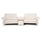 Two Seater Sofa in White Leather from Koinor 1