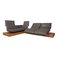 Three-Seater Corner Sofa in Grey Leather from Koinor 2