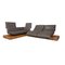 Three-Seater Corner Sofa in Grey Leather from Koinor, Image 2