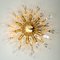 Italian Crystal and Gilded Brass Flush Mount from Stilkronen, 1975 7