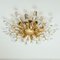 Italian Crystal and Gilded Brass Flush Mount from Stilkronen, 1975, Image 3