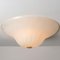 Large White Milk Glass Flush Mount attributed to J.T. Kalmar, 1970s, Image 6