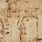 Venezianischer Schulkünstler, Herzogspalast von Venedig, spätes 18. Jh., Tusche auf Papier, gerahmt 4