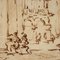 Venezianischer Schulkünstler, Herzogspalast von Venedig, spätes 18. Jh., Tusche auf Papier, gerahmt 5
