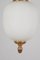 Hollywood Regency Italian Pendant Lamp in Opaline, 1950s, Image 5