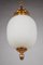 Hollywood Regency Italian Pendant Lamp in Opaline, 1950s 6