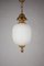 Hollywood Regency Italian Pendant Lamp in Opaline, 1950s, Image 4