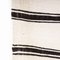 Vintage Berber Black Monochrome Stripe Hanbel Rug 5