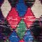 Mehrfarbiger Vintage Berber Boucherouite Teppich 2