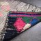 Vintage Berber Multicoloured Bold Boucherouite Rug 3