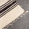 Vintage Berber Bold Monochrome Stripe Hanbel Rug 3