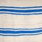 Vintage Berber Blue Stripe Hanbel Rug 4