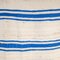 Vintage Berber Blue Stripe Hanbel Rug, Image 4