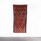Vintage Berber Azilal Rot Gewaschener Grafischer Teppich mit Rautenmuster 1
