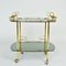 Italian Bar Cart in Brass and Smoked Glass, 1960s 7