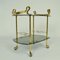Italian Bar Cart in Brass and Smoked Glass, 1960s, Image 4