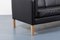 Black Leather Sofa from Mogens Hansen, Denmark, Image 7