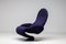 Dark Blue System 1-2-3 Lounge Chair from Verner Panton, 1970s 2