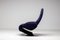 Dark Blue System 1-2-3 Lounge Chair from Verner Panton, 1970s 4