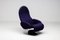 Dark Blue System 1-2-3 Lounge Chair from Verner Panton, 1970s 9
