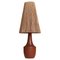 Danish Modern Turned Teakwood and Sisal Table Lamp by Ib Fabiansen, 1950s 1