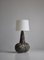 Large Blue Brown Ceramics Table Lamp attributed to Birte Troest, Denmark, 1970s, Image 3