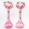 Grands Vases Tulipe en Cristal Rose, 19ème Siècle, Set de 2 5