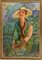 Antonio Feltrinelli, Woman in the Garden, Oil Painting, 1930s 1