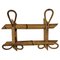 Italian French Bamboo Rattan Coat Hanger, 1960s 1