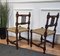 Italian Bobbin Stick and Stone Cord Woven Rope Chairs, 1960s, Set of 2 6