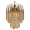 Vintage Murano Glass Feather Chandelier, 1970s 1