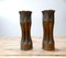 Französische Trench Art Vasen aus Messing, Frankreich, 1930er, 2er Set 3