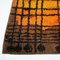 Tapis Rya Vintage en Laine Orange et Marron, Danemark, 1960s 3