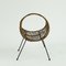 Italian Midcentury Black Iron and Rope Magazine Rack, 1950s 8