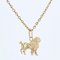 18 Karat Yellow Gold Poodle Charm Pendant, 1960s 3