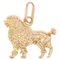 18 Karat Yellow Gold Poodle Charm Pendant, 1960s 1