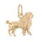 18 Karat Yellow Gold Poodle Charm Pendant, 1960s 4