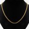 18 Karat Modern Yellow Gold Chiseled Flatened Convict Mesh Chain 4