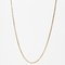 18 Karat Yellow Gold Cube Mesh Long Chain, 1960s 5