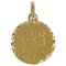 18 Karat Antique Yellow Gold Saint Christopher Medal, 1890s 1