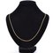 18 Karat Modern Yellow Gold Filed Convict Mesh Chain Necklace 4