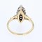 18 Karat Modern French Diamonds Yellow Gold Marquise Ring, Image 6