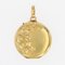 18 Karat 20th Century French Yellow Gold Ivy Leaves Medallion, 1890s, Image 4