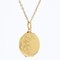 18 Karat 20th Century French Yellow Gold Ivy Leaves Medallion, 1890s, Image 5