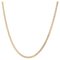 Collar de cadena de malla Jaseron doble de oro rosa de 18 quilates, siglo XX, Imagen 1